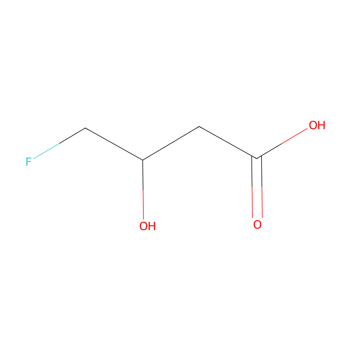 (3S)-4-fluoro-3-hydroxybutanoic acid molecular structure, CAS 2227882-76-8