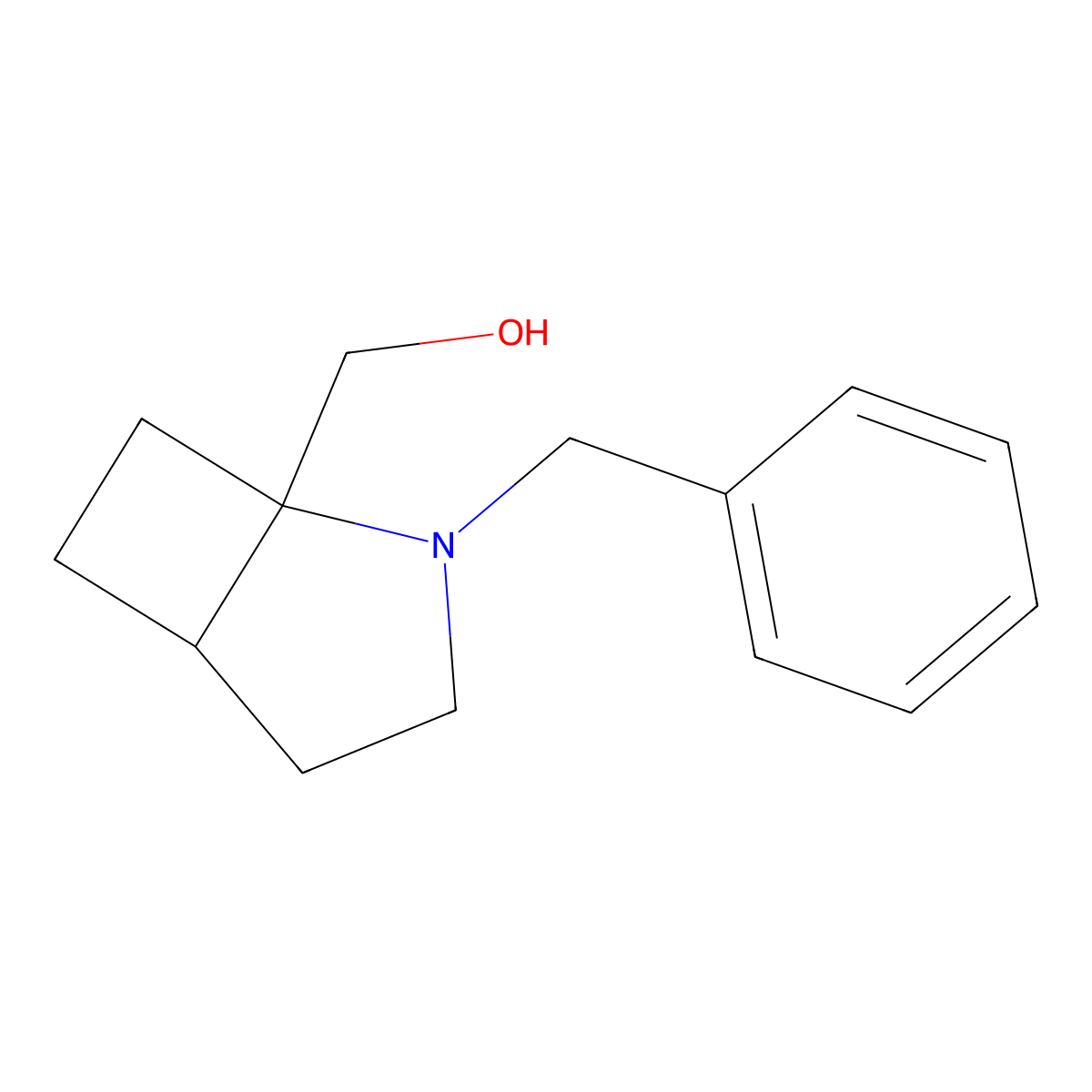 [(1S,5S)-2-Benzyl-2-azabicyclo[3.2.0]heptan-1-yl]methanol molecular structure, CAS 2227883-50-1