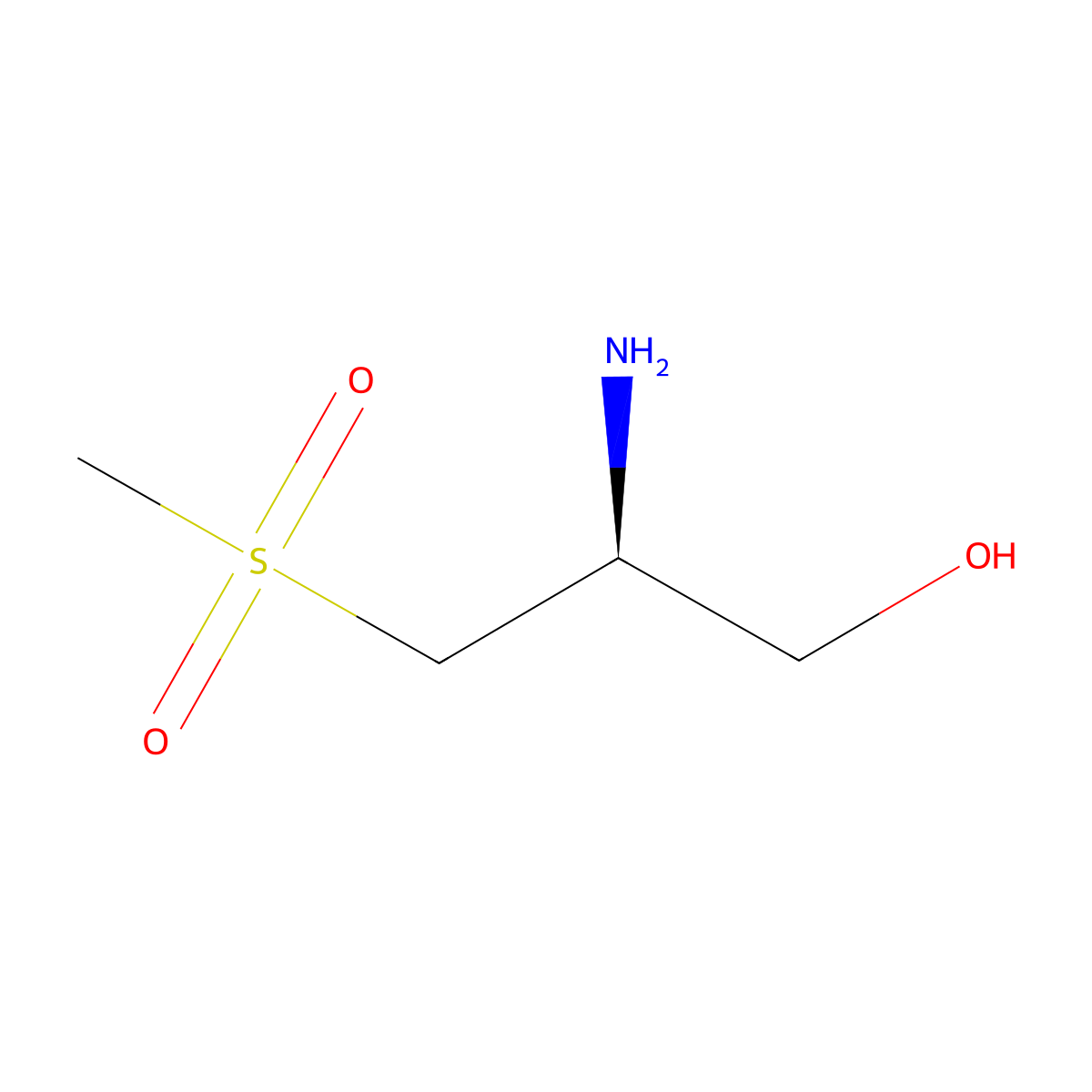 (2S)-2-amino-3-methanesulfonylpropan-1-ol molecular structure, CAS 2227885-18-7