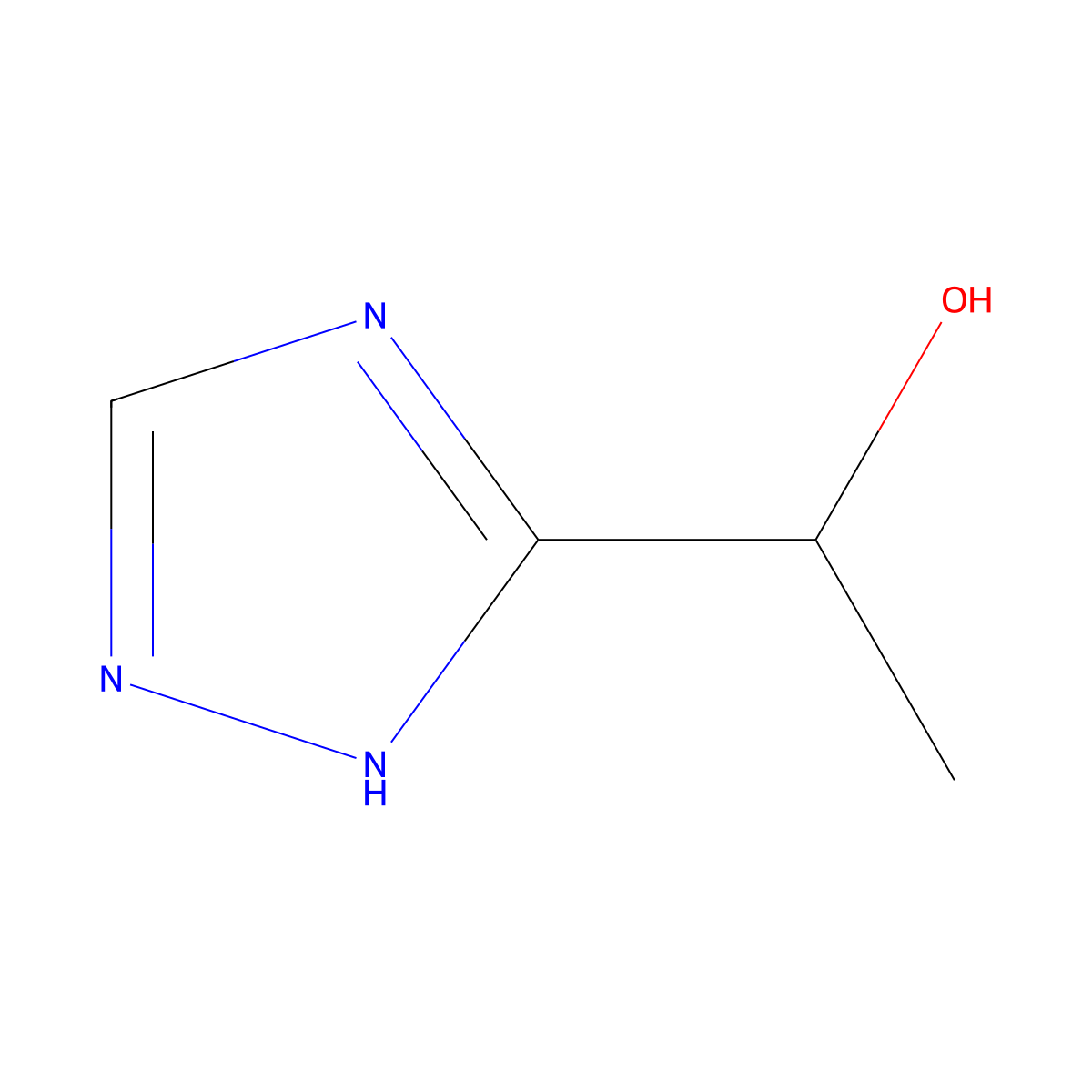 (1S)-1-(1H-1,2,4-triazol-3-yl)ethan-1-ol molecular structure, CAS 2227903-75-3