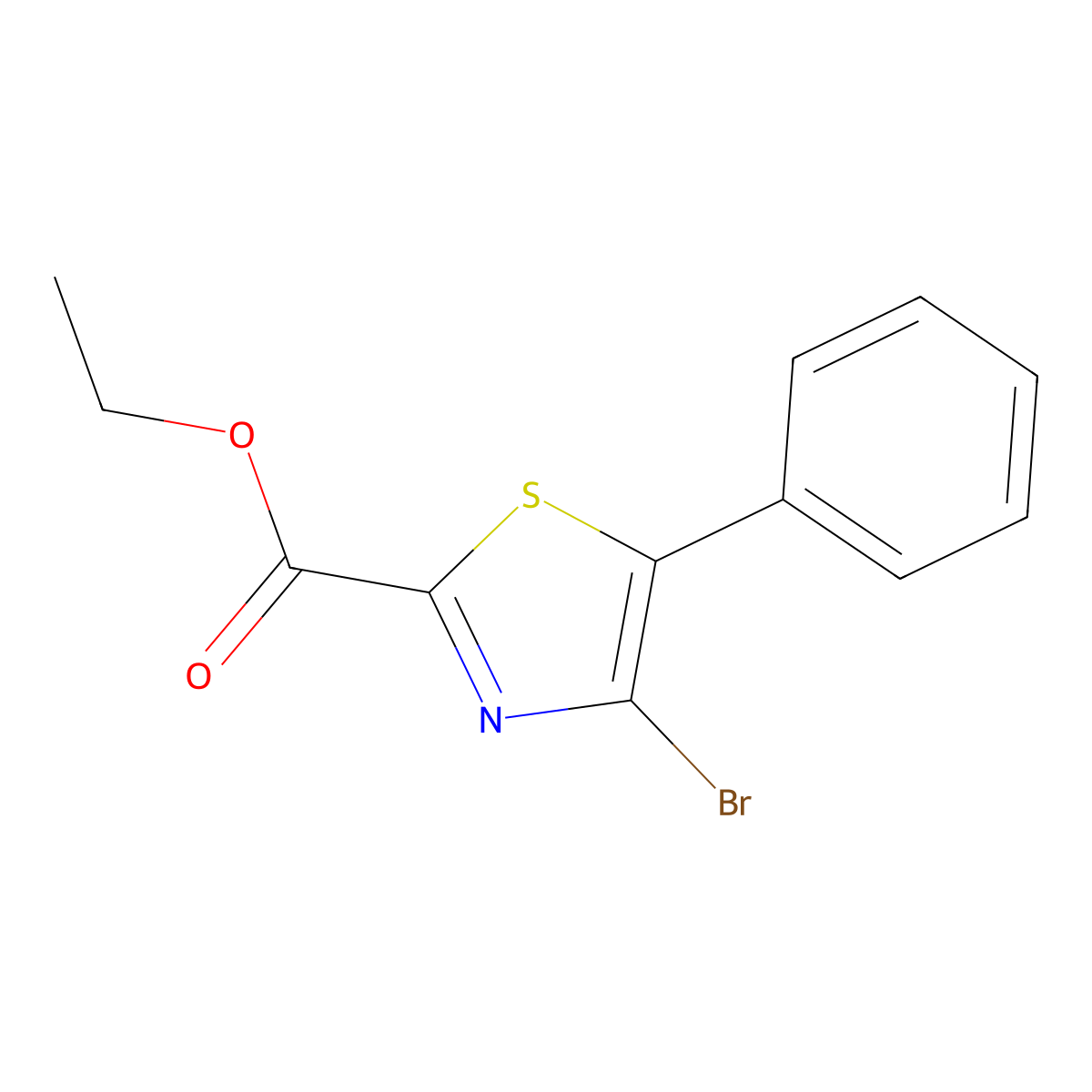 Ethyl 4-Bromo-5-phenylthiazole-2-carboxylate molecular structure, CAS 2227989-66-2