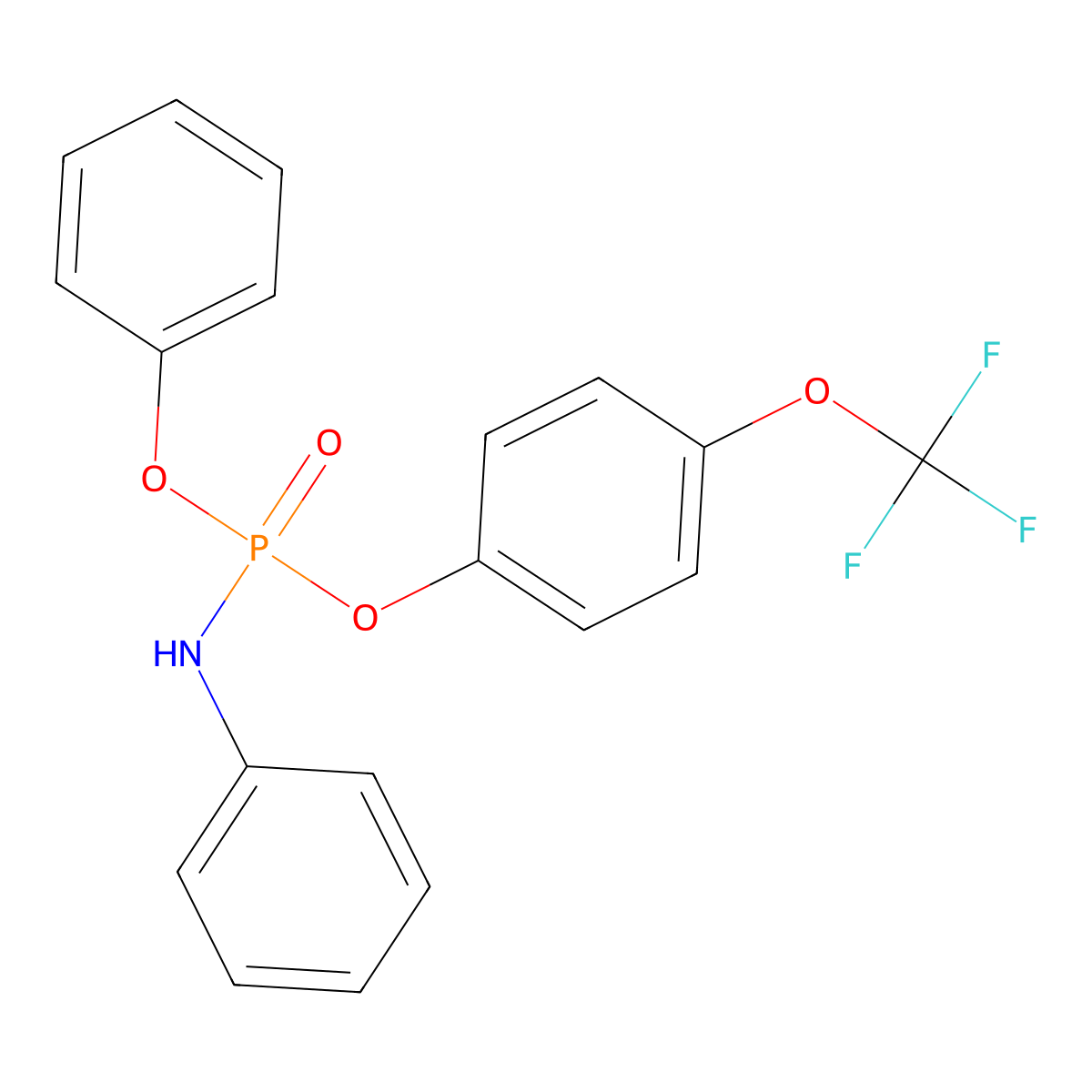 Phenyl (4-(trifluoromethoxy)phenyl) phenylphosphoramidate molecular structure, CAS 2227990-48-7