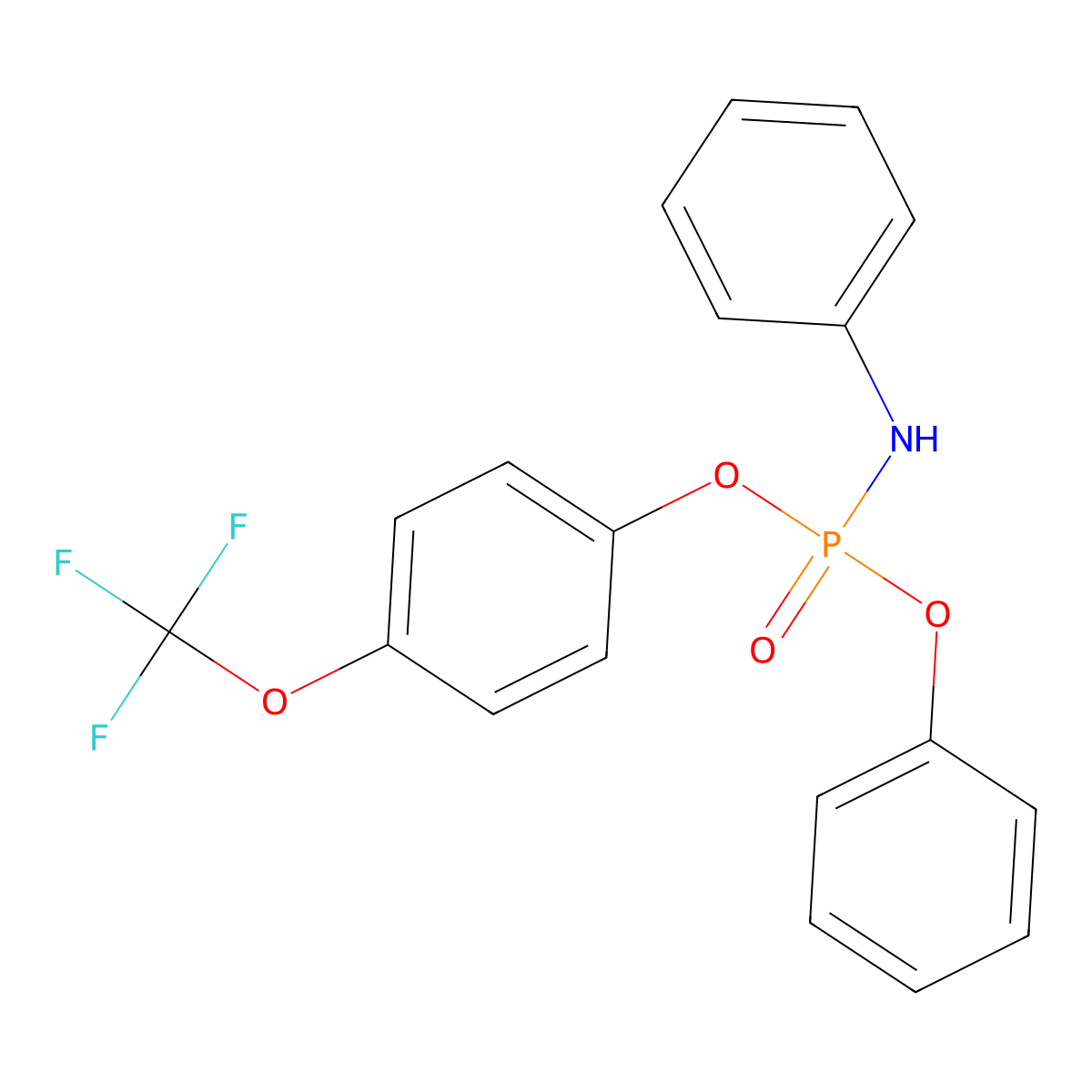 Phenyl (4-(trifluoromethoxy)phenyl) phenylphosphoramidate molecular structure, CAS 2227990-48-7