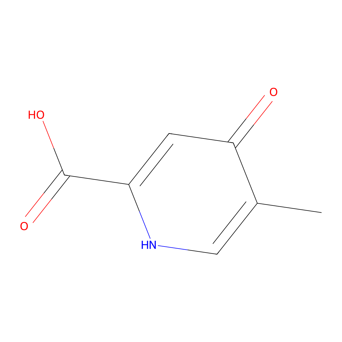 4-Hydroxy-5-methylpicolinic acid molecular structure, CAS 22280-00-8