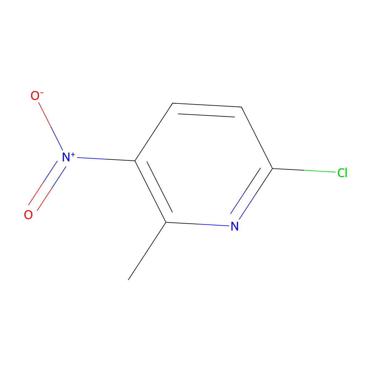 6-Chloro-2-methyl-3-nitropyridine molecular structure, CAS 22280-60-0