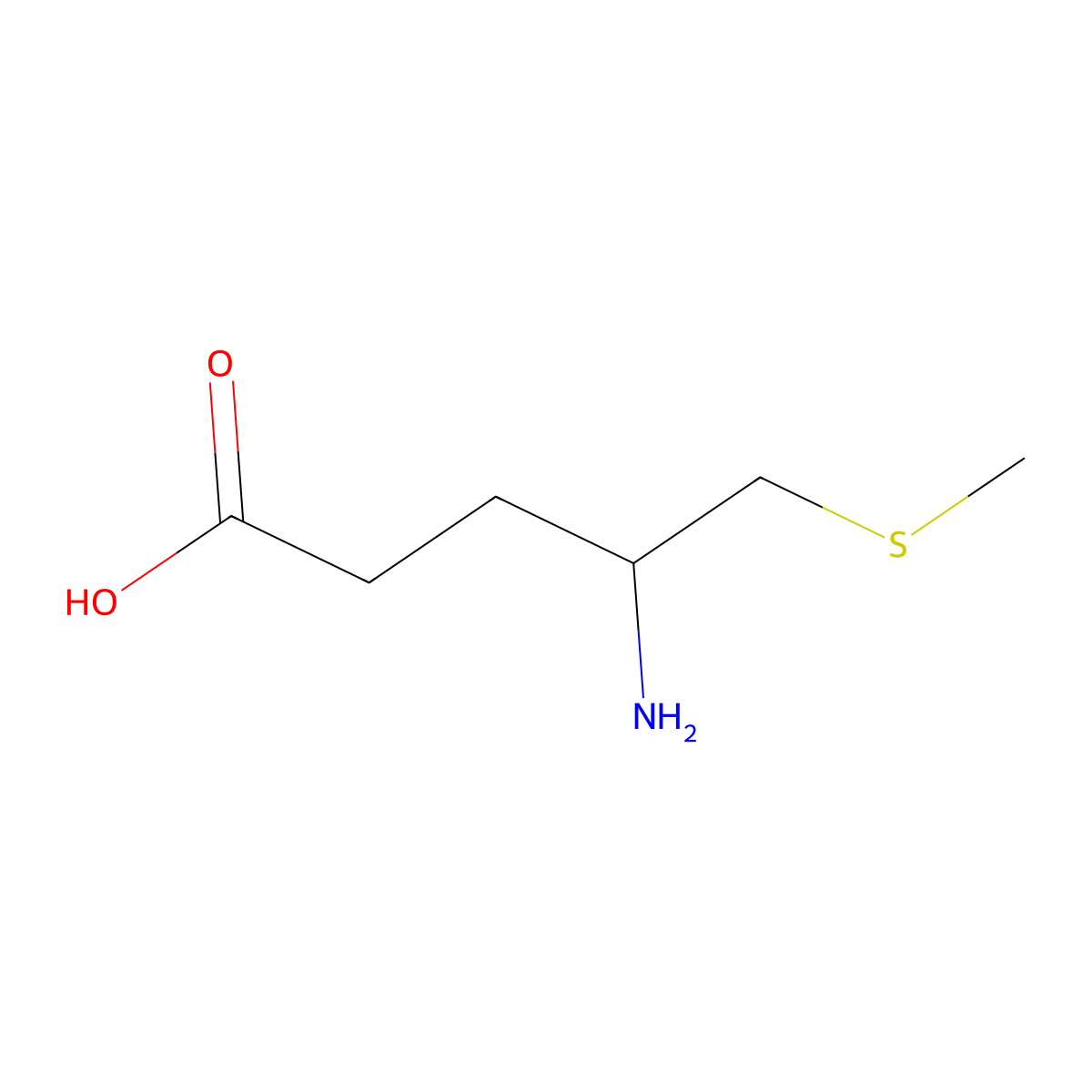4-Amino-5-(methylsulfanyl)pentanoic acid molecular structure, CAS 2228083-08-5