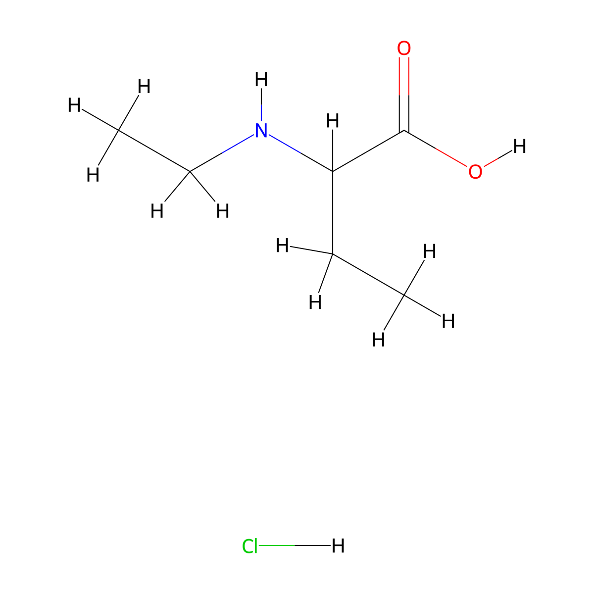 2-(Ethylamino)butanoic acid hydrochloride molecular structure, CAS 2228123-51-9