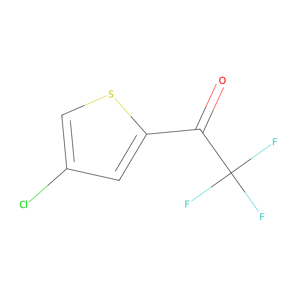 1-(4-Chlorothiophen-2-yl)-2,2,2-trifluoroethan-1-one molecular structure, CAS 2228131-92-6