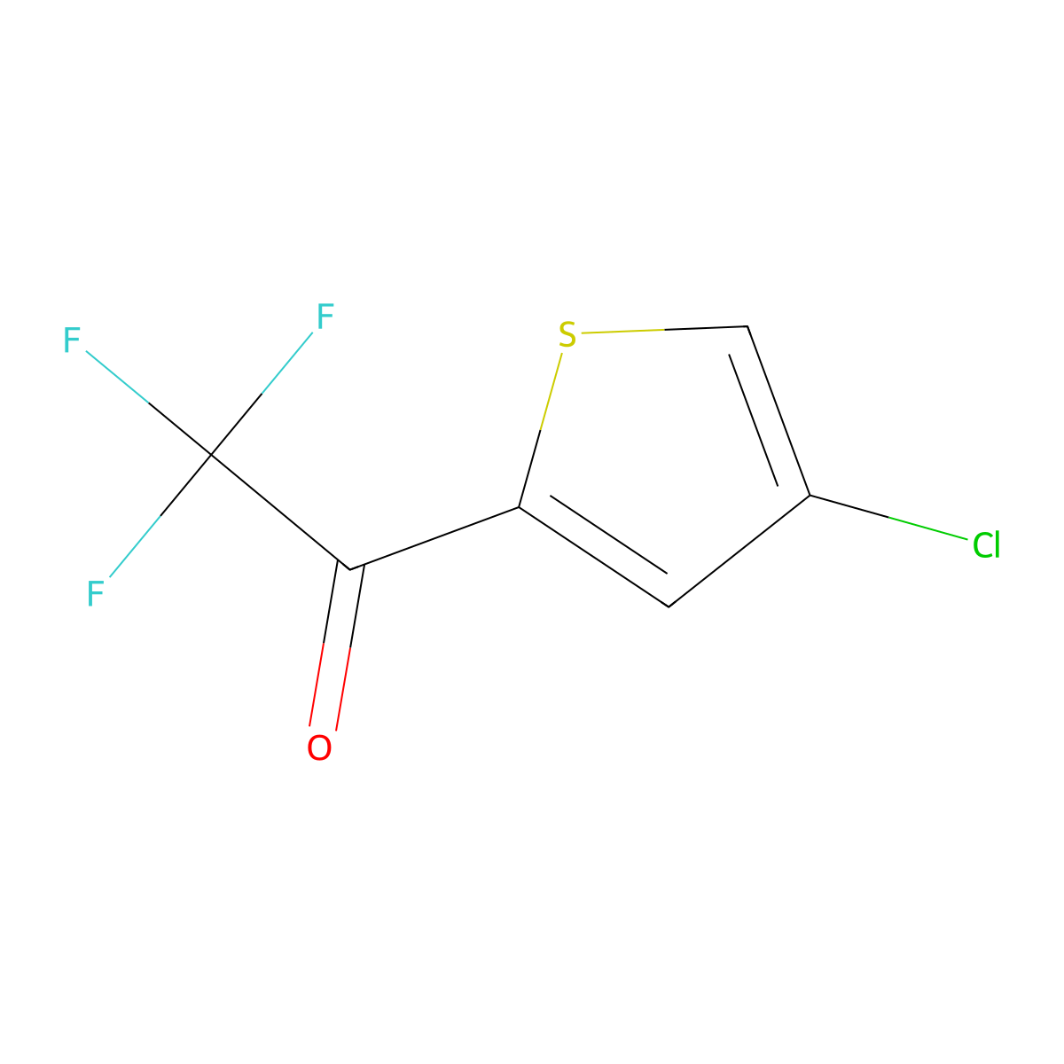 1-(4-Chlorothiophen-2-yl)-2,2,2-trifluoroethan-1-one molecular structure, CAS 2228131-92-6