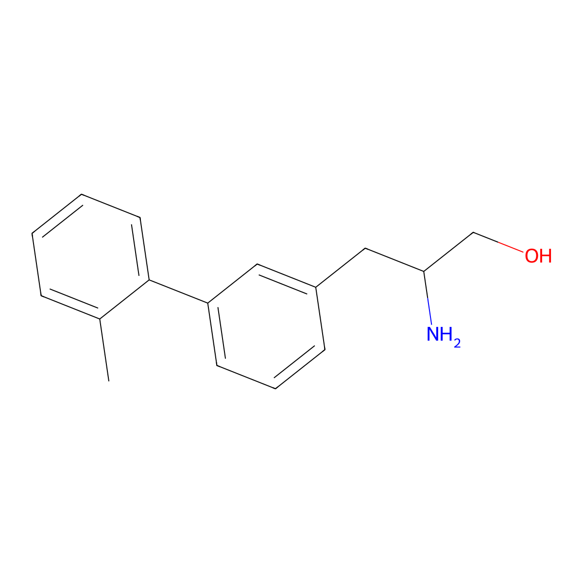 2-Amino-3-[3-(2-methylphenyl)phenyl]propan-1-ol molecular structure, CAS 2228151-22-0