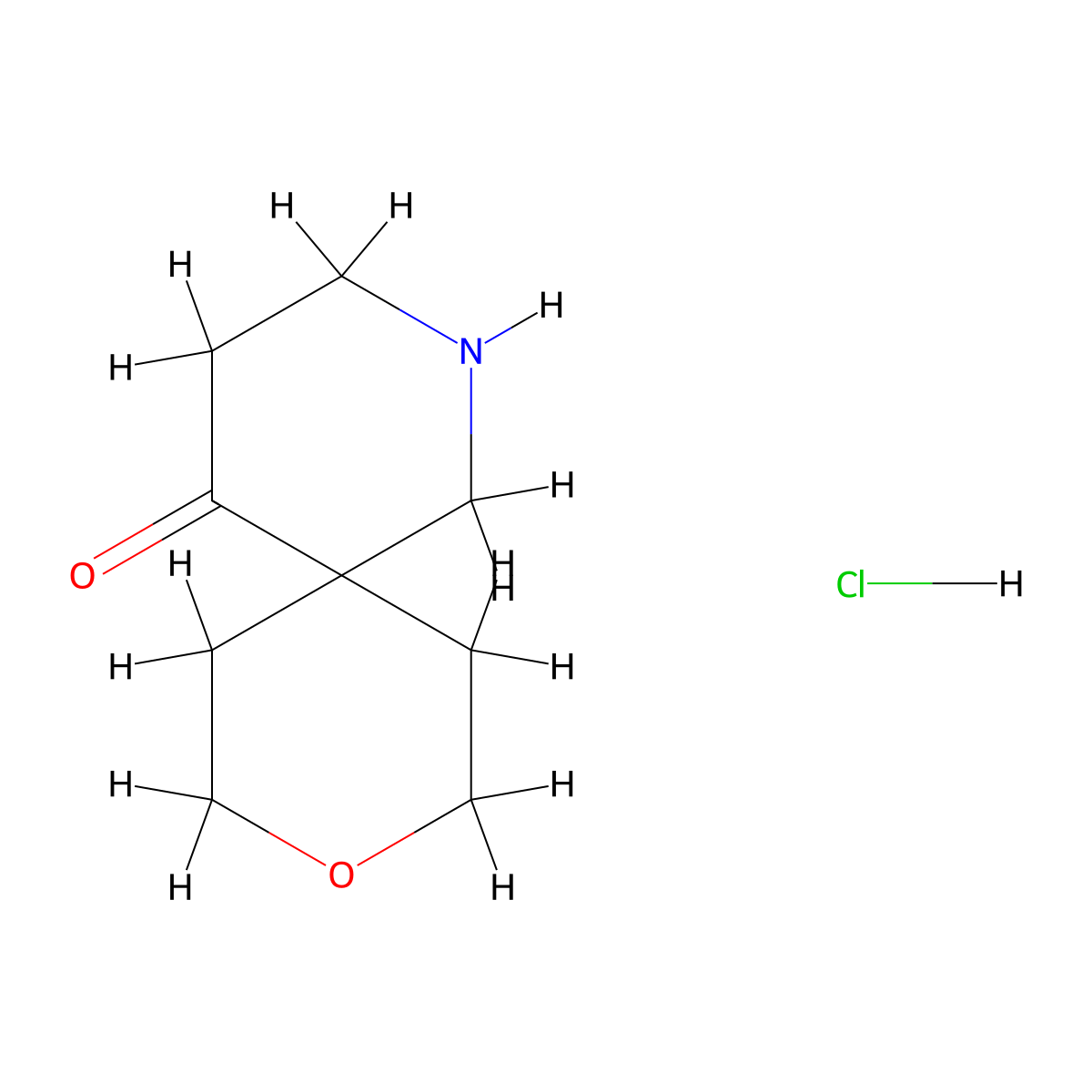 9-Oxa-2-azaspiro[5.5]undecan-5-one hydrochloride molecular structure, CAS 2228154-93-4