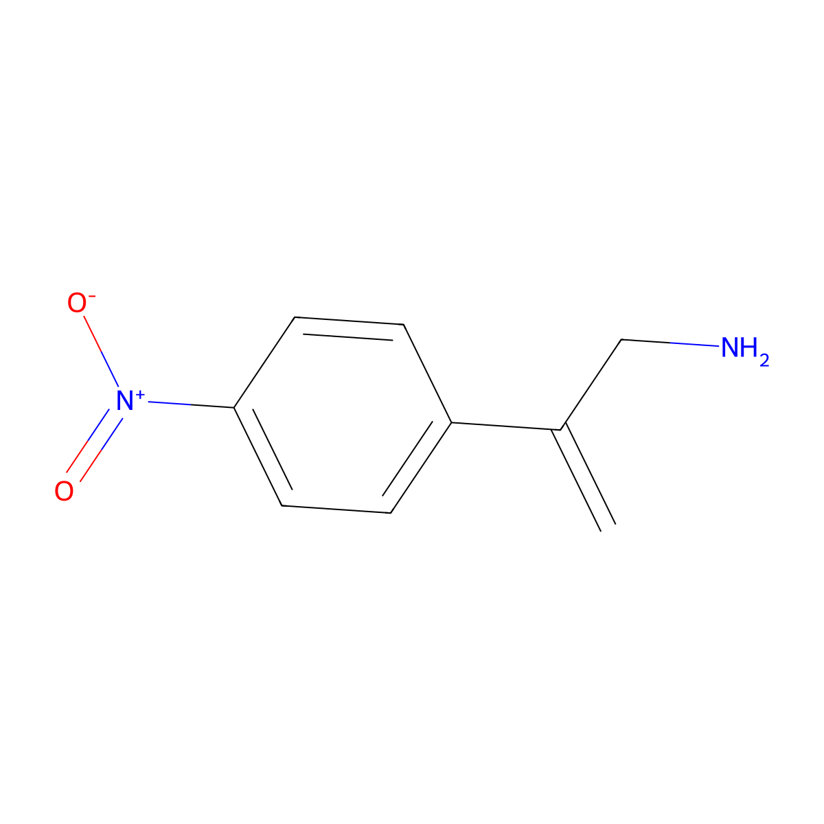 2-(4-Nitrophenyl)prop-2-en-1-amine molecular structure, CAS 2228169-76-2