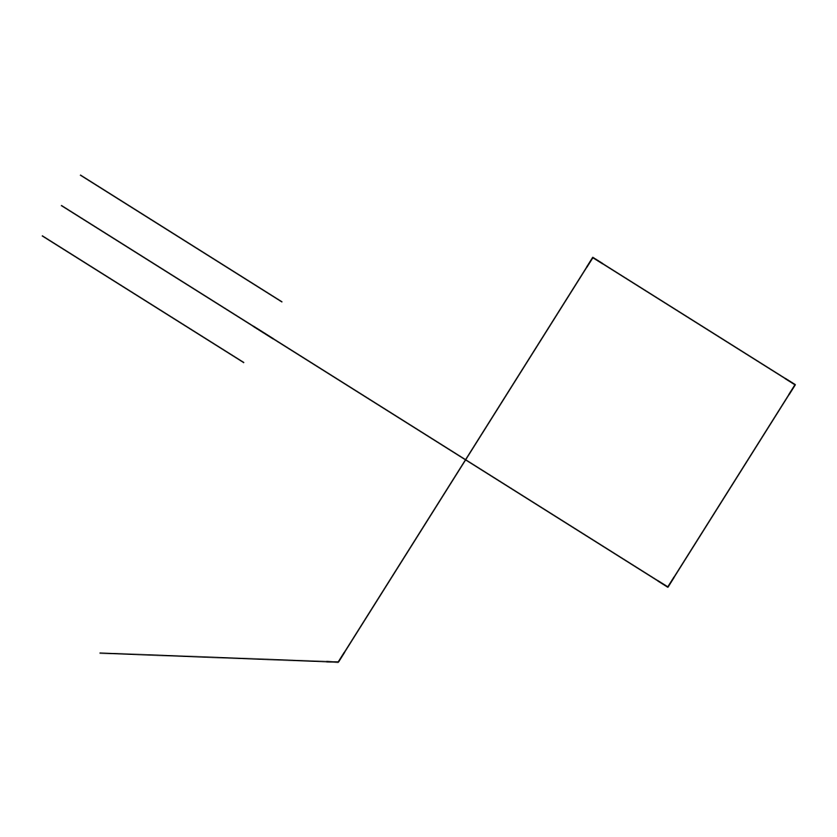 1-Ethyl-1-ethynylcyclobutane molecular structure, CAS 2228178-70-7