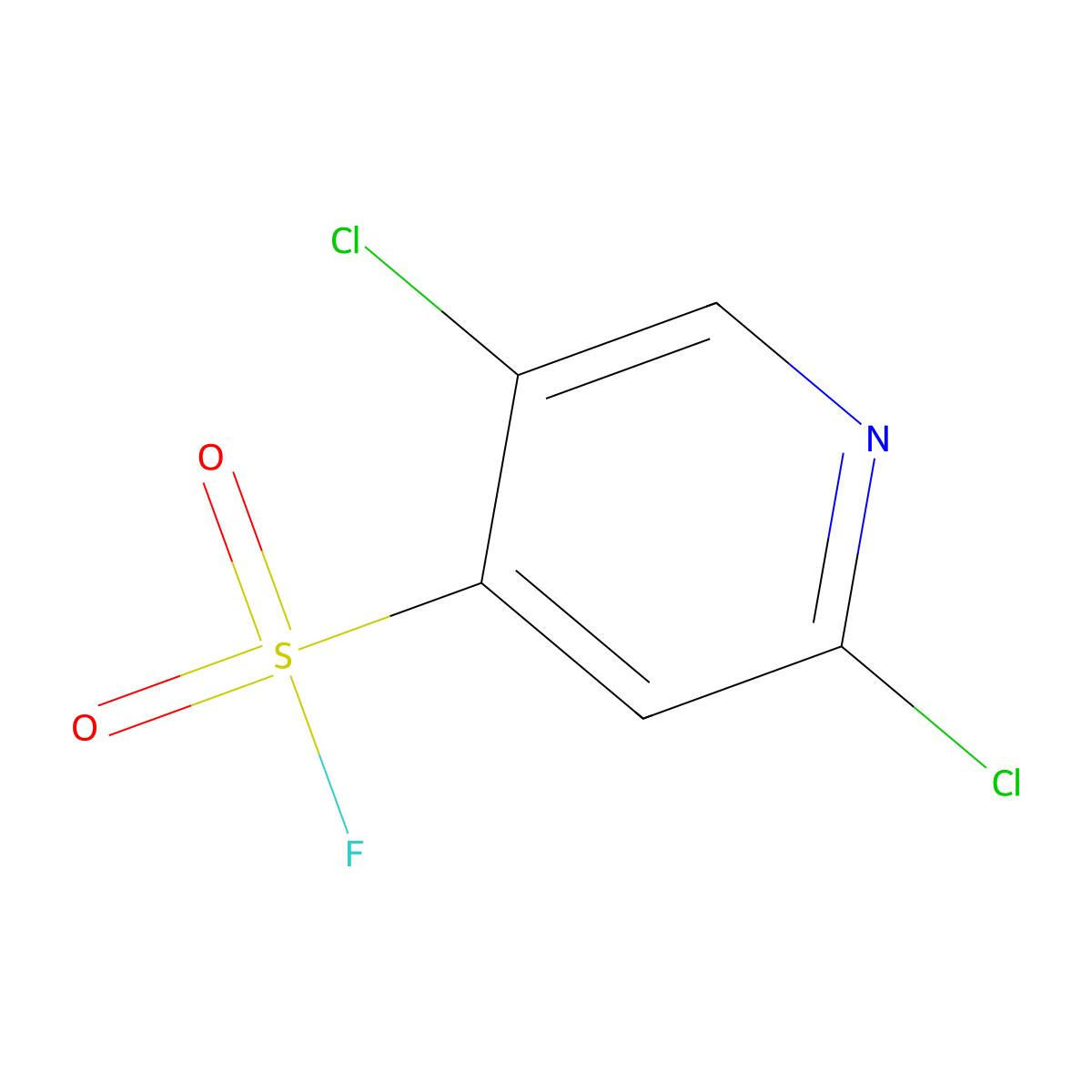 2,5-Dichloropyridine-4-sulfonyl fluoride molecular structure, CAS 2228179-46-0