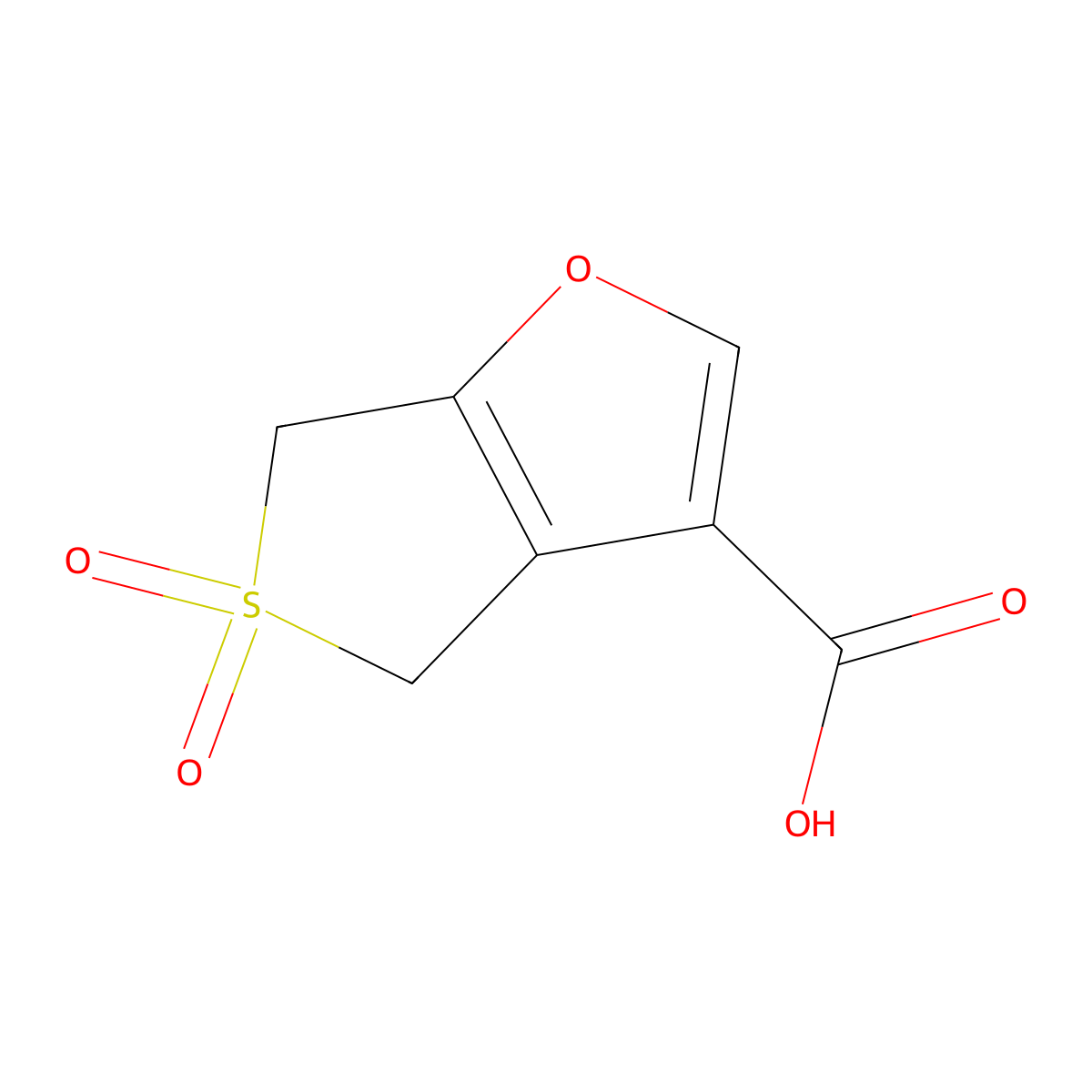 5,5-dioxo-4H,6H-5lambda6-thieno[3,4-b]furan-3-carboxylic acid molecular structure, CAS 2228179-60-8