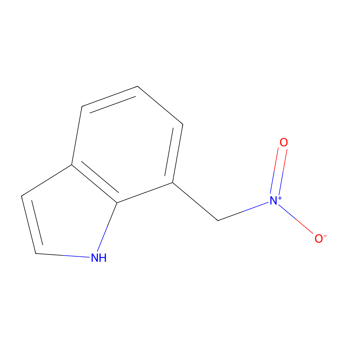 7-(nitromethyl)-1H-indole molecular structure, CAS 2228179-85-7