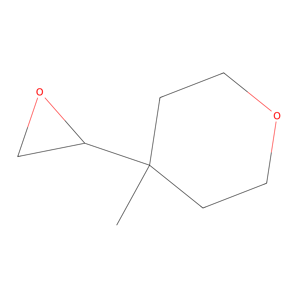 4-Methyl-4-(oxiran-2-yl)oxane molecular structure, CAS 2228180-35-4