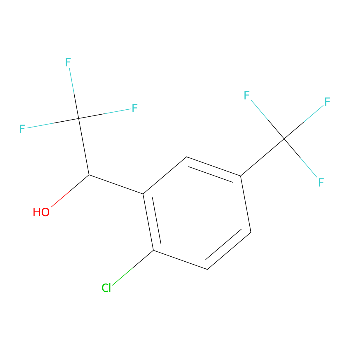 2-Chloro-alpha,5-bis(trifluoromethyl)benzyl Alcohol molecular structure, CAS 2228184-34-5
