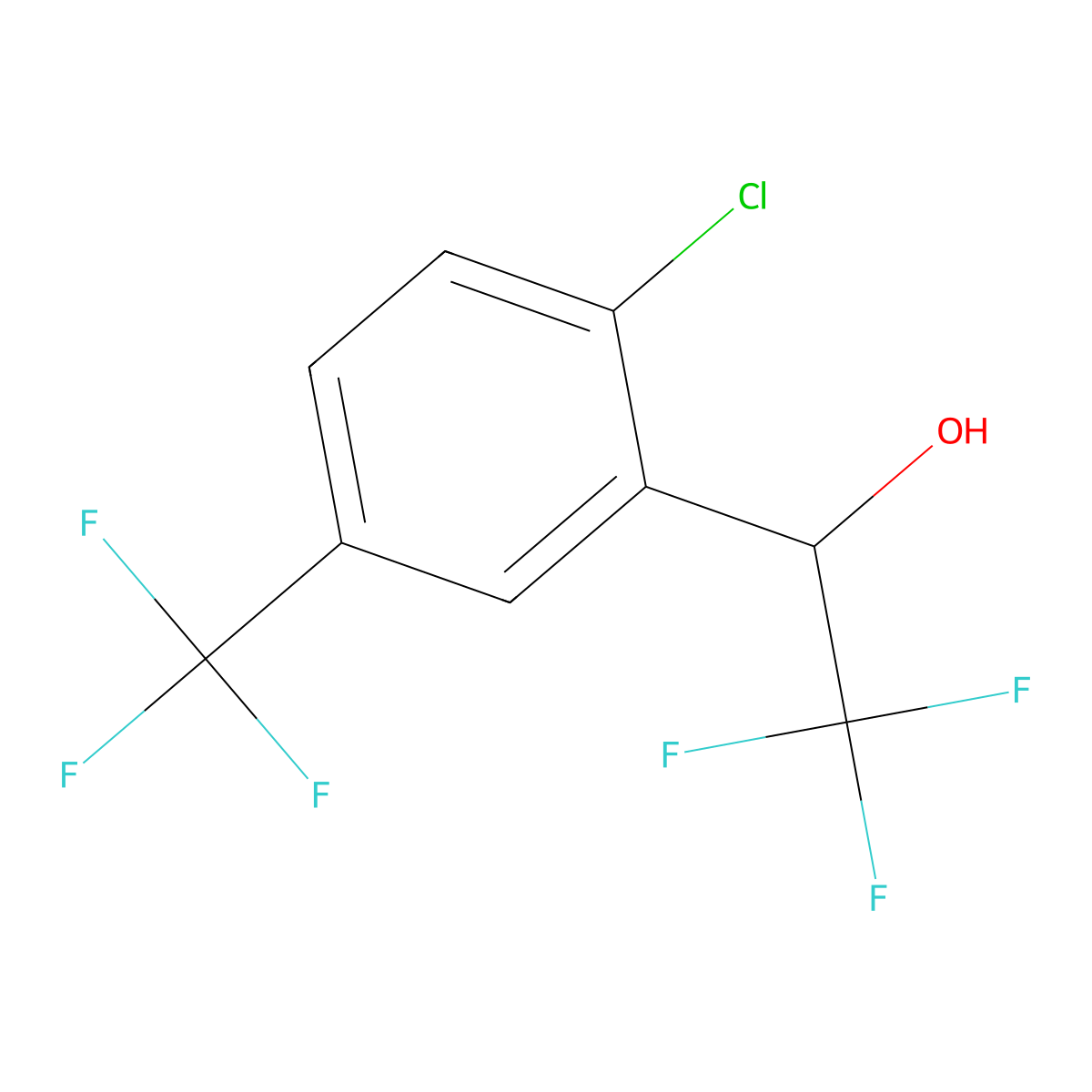 2-Chloro-alpha,5-bis(trifluoromethyl)benzyl Alcohol molecular structure, CAS 2228184-34-5