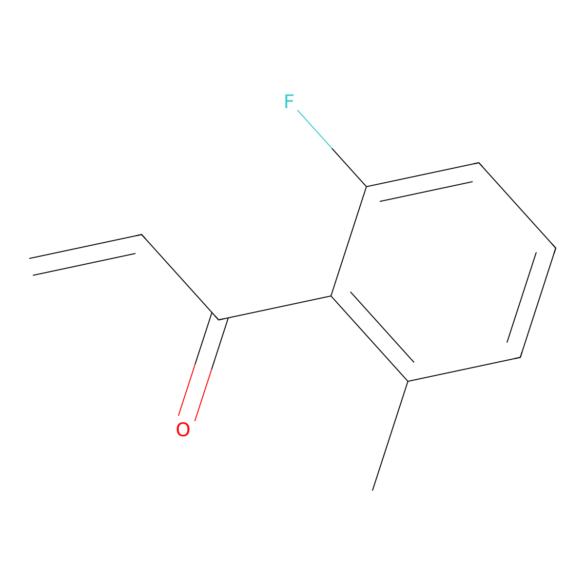 1-(2-Fluoro-6-methylphenyl)prop-2-en-1-one molecular structure, CAS 2228188-31-4