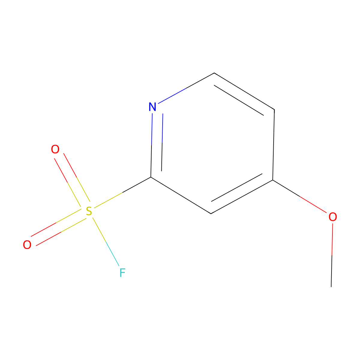 4-Methoxypyridine-2-sulfonyl fluoride molecular structure, CAS 2228189-29-3