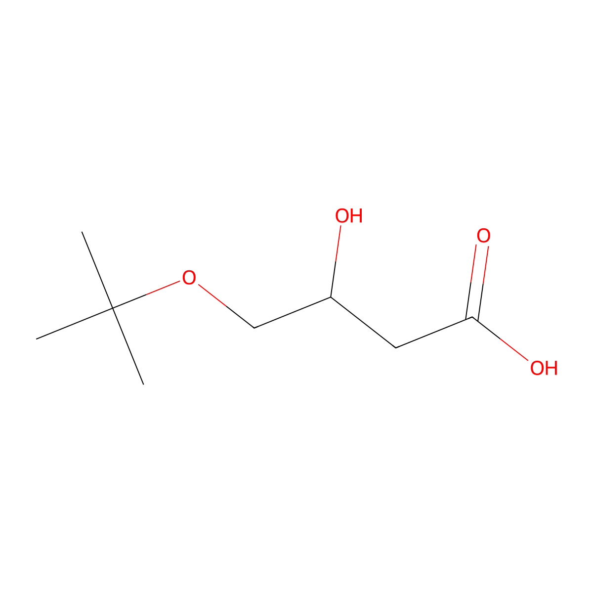 4-(Tert-butoxy)-3-hydroxybutanoic acid molecular structure, CAS 2228191-56-6