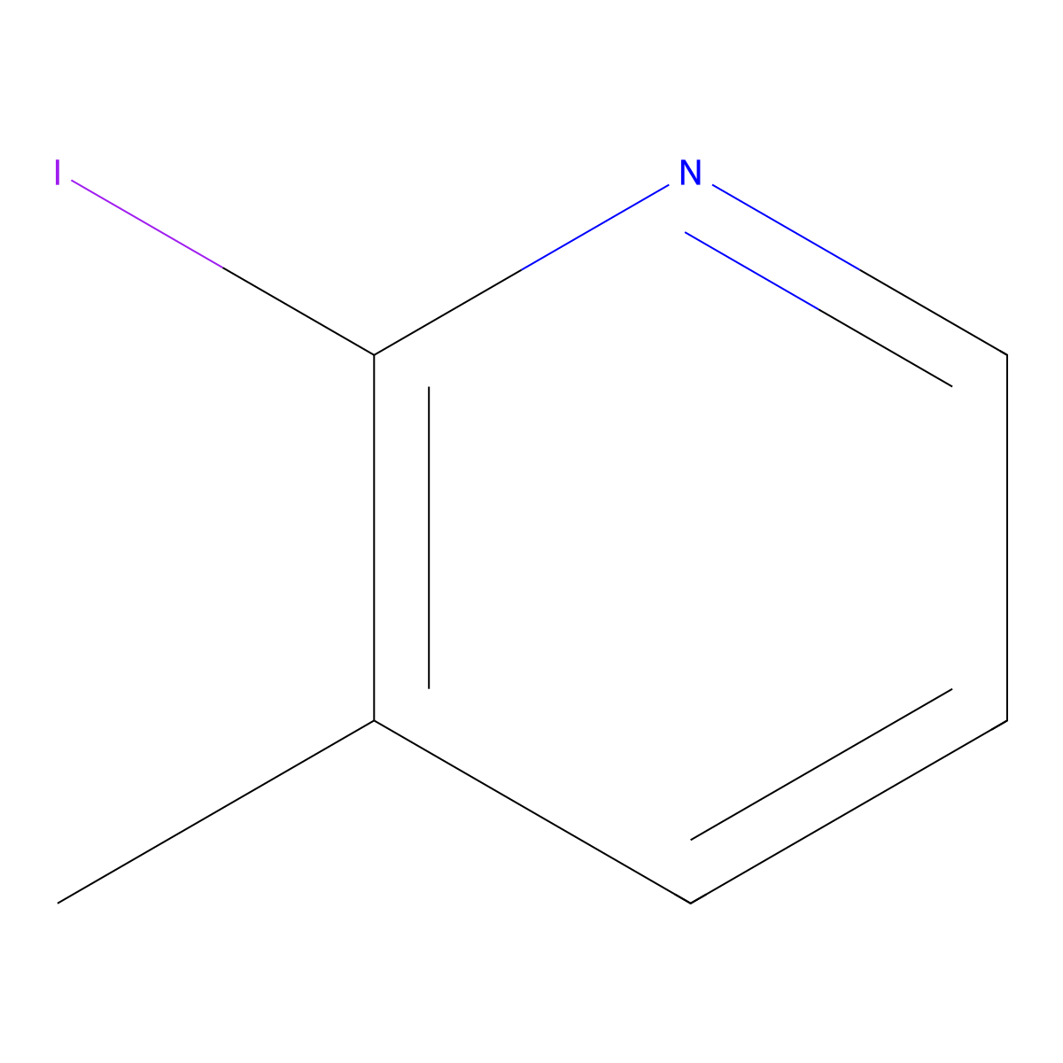 2-Iodo-3-methylpyridine molecular structure, CAS 22282-58-2