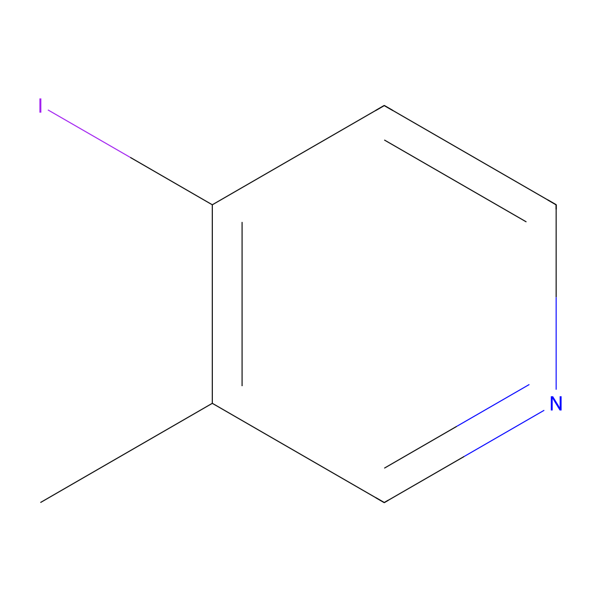 4-Iodo-3-methylpyridine molecular structure, CAS 22282-64-0