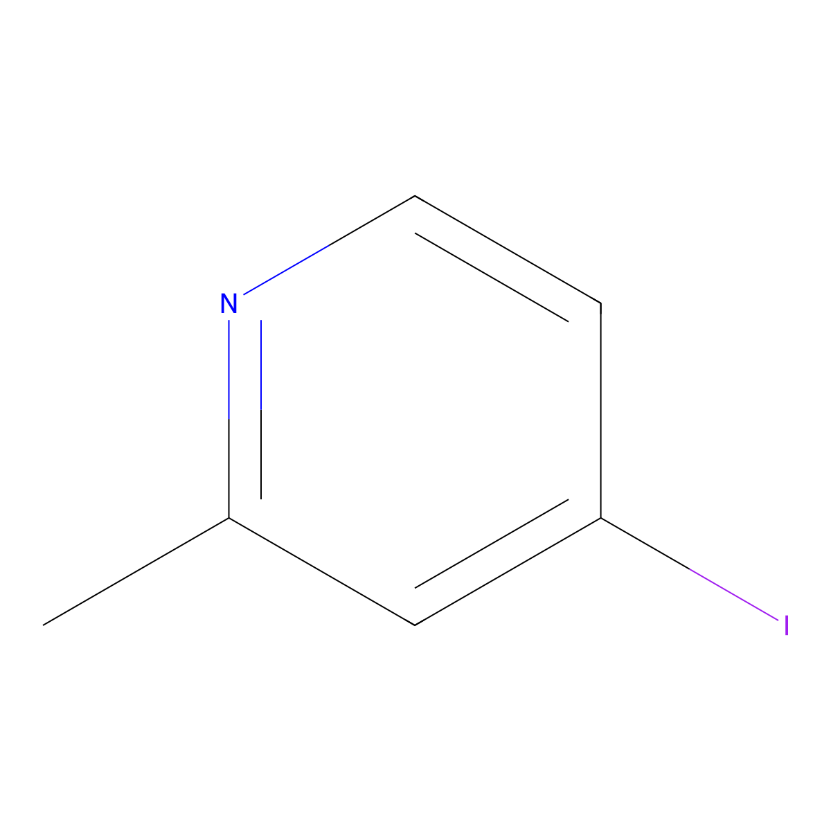 4-Iodo-2-methylpyridine molecular structure, CAS 22282-65-1