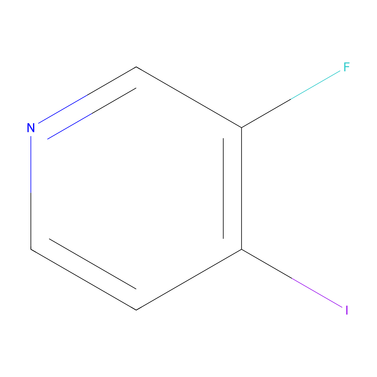 3-Fluoro-4-Iodopyridine molecular structure, CAS 22282-75-3