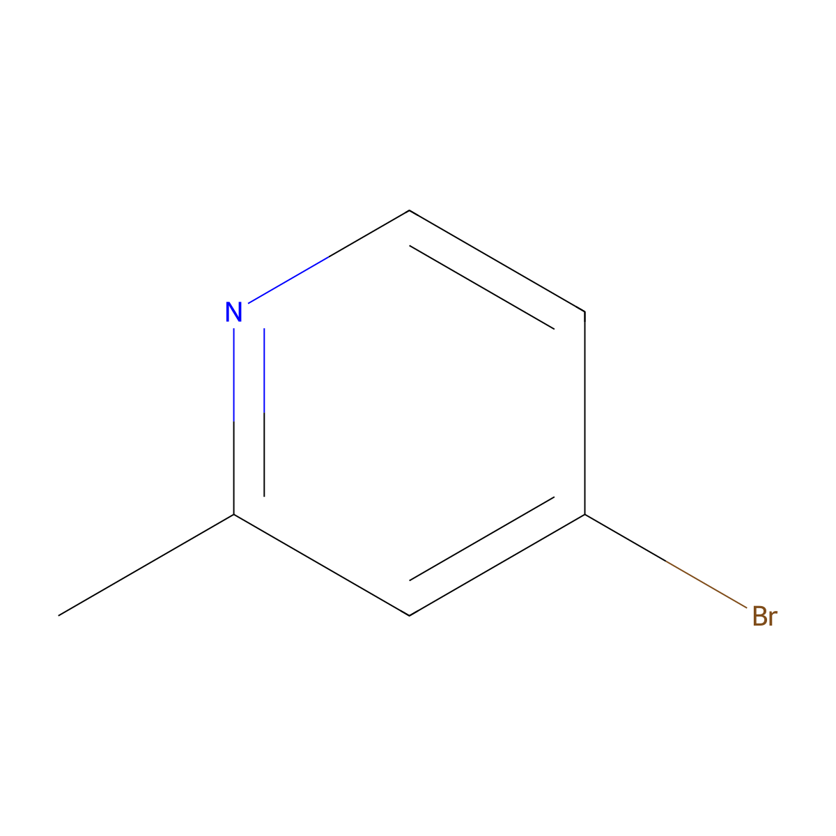 4-Bromo-2-methylpyridine molecular structure, CAS 22282-99-1