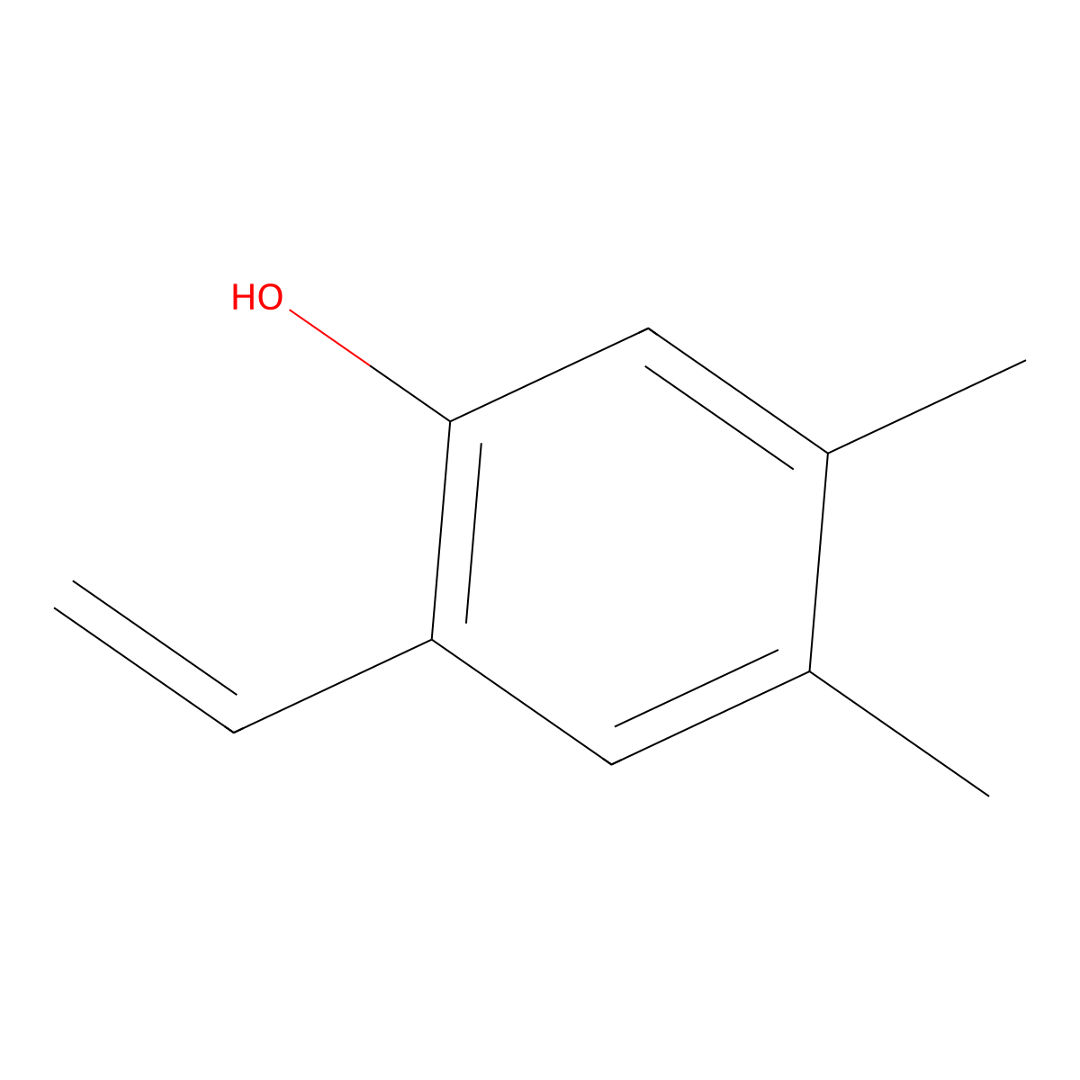 2-Ethenyl-4,5-dimethylphenol molecular structure, CAS 2228215-30-1