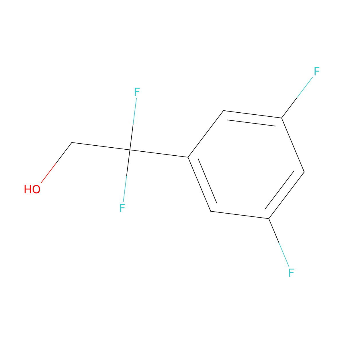 2-(3,5-Difluorophenyl)-2,2-difluoroethan-1-ol molecular structure, CAS 2228216-34-8