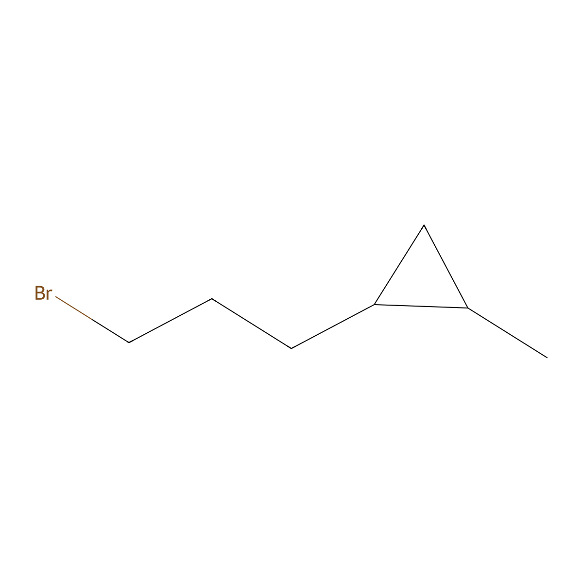 1-(3-Bromopropyl)-2-methylcyclopropane molecular structure, CAS 2228217-52-3