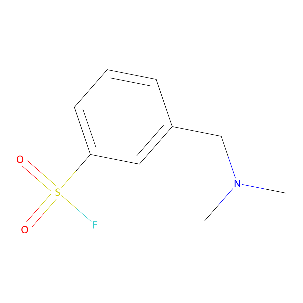 3-[(Dimethylamino)methyl]benzene-1-sulfonyl fluoride molecular structure, CAS 2228228-09-7