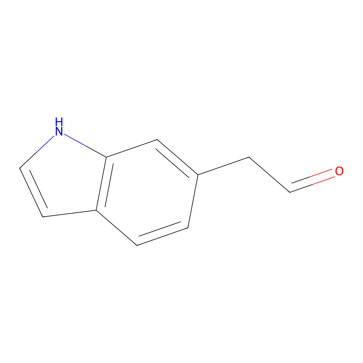 2-(1H-indol-6-yl)acetaldehyde molecular structure, CAS 2228244-49-1