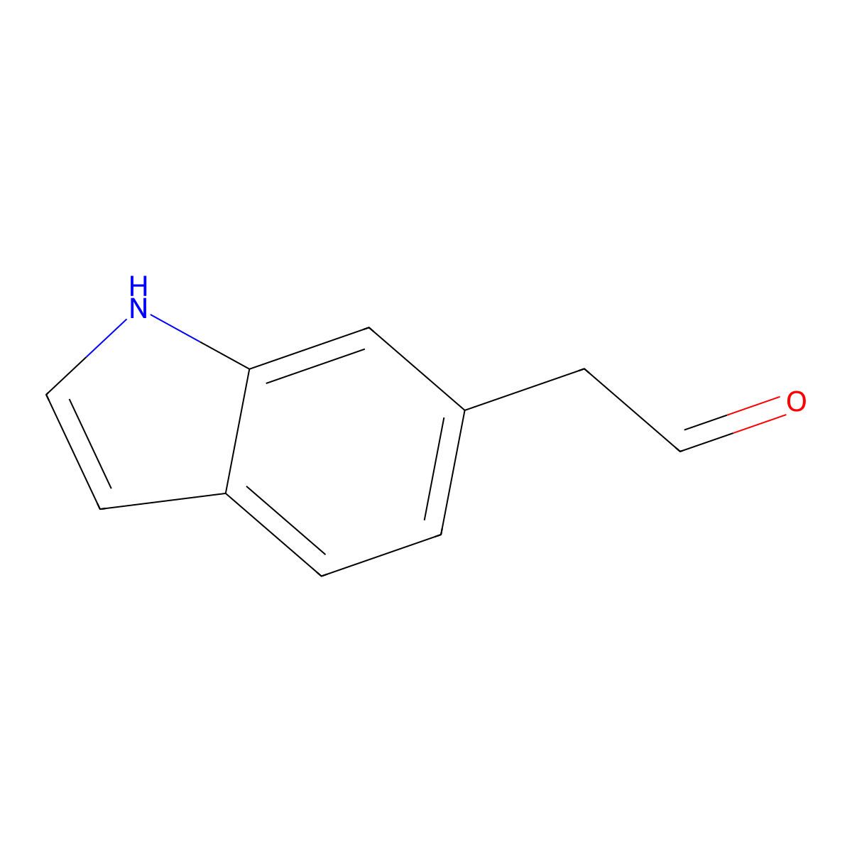 2-(1H-indol-6-yl)acetaldehyde molecular structure, CAS 2228244-49-1