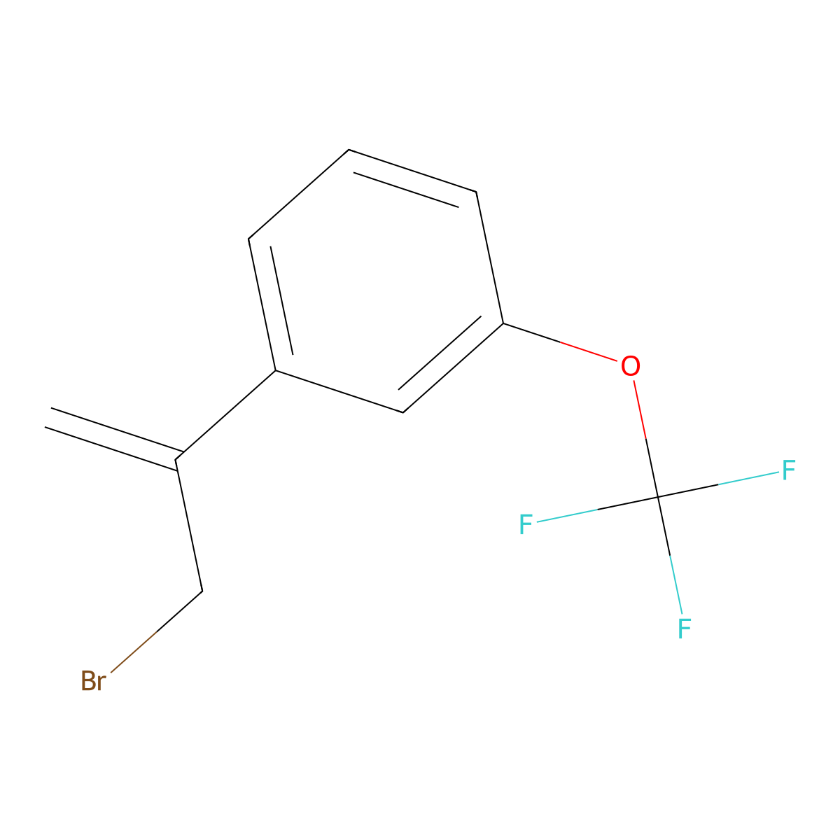 1-(3-Bromoprop-1-en-2-yl)-3-(trifluoromethoxy)benzene molecular structure, CAS 2228257-57-4