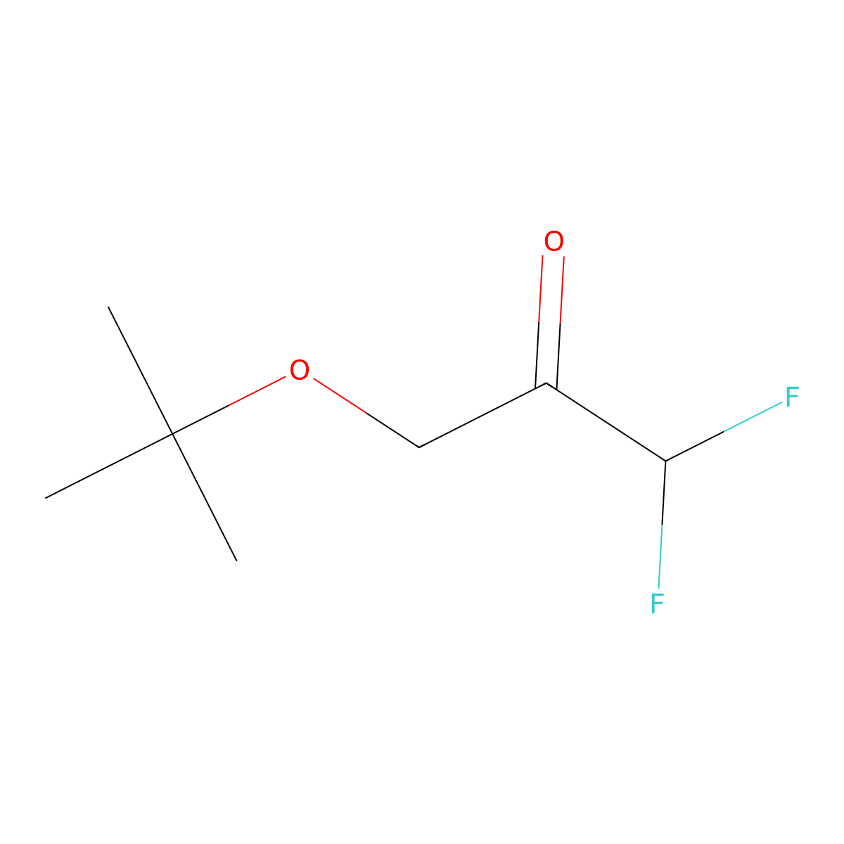 3-(Tert-butoxy)-1,1-difluoropropan-2-one molecular structure, CAS 2228260-88-4