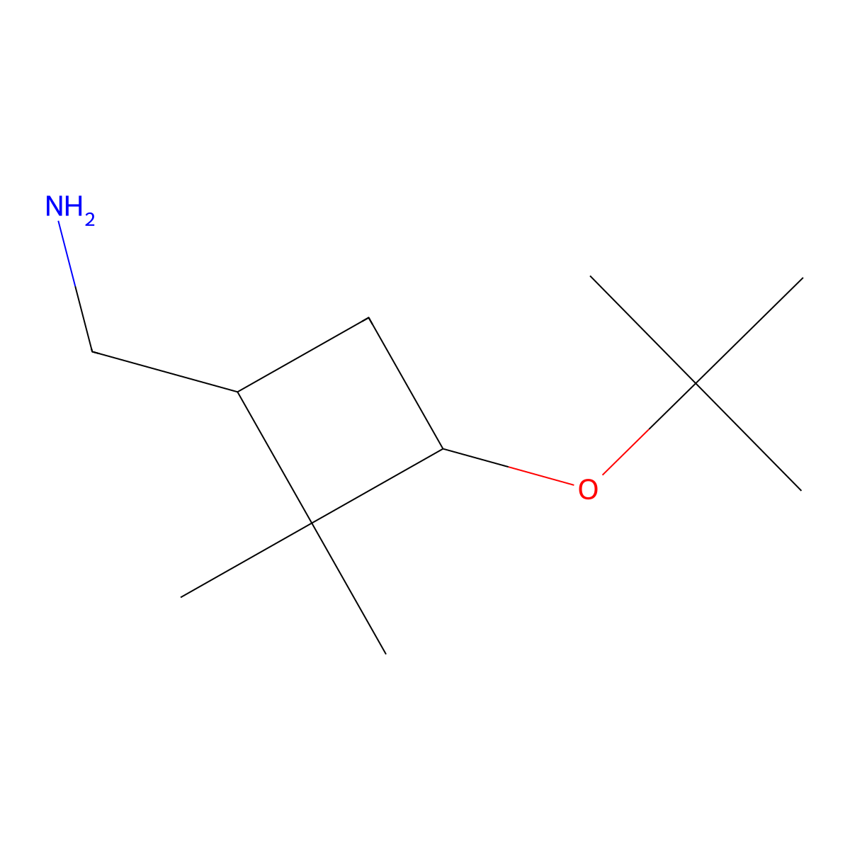 1-[3-(Tert-butoxy)-2,2-dimethylcyclobutyl]methanamine molecular structure, CAS 2228266-92-8
