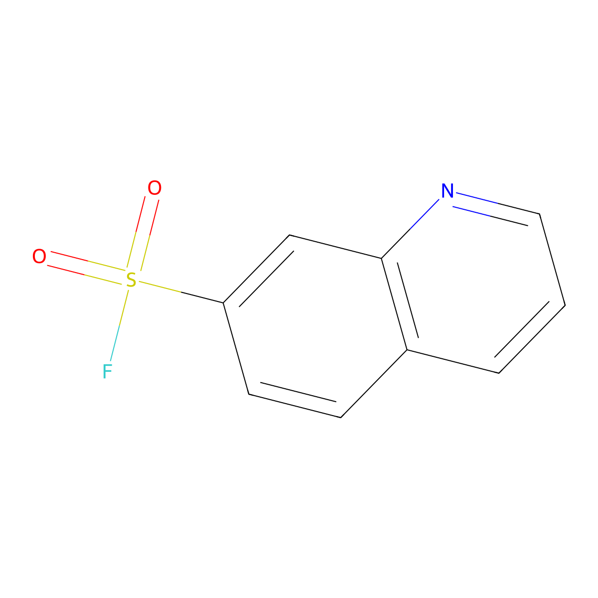 Quinoline-7-sulfonyl fluoride molecular structure, CAS 2228267-23-8
