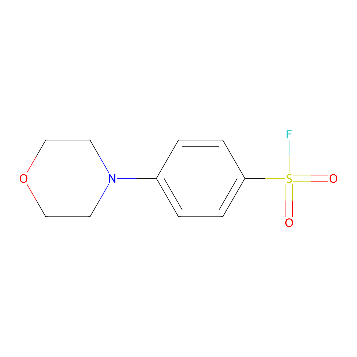 4-(Morpholin-4-yl)benzene-1-sulfonyl fluoride molecular structure, CAS 2228269-23-4