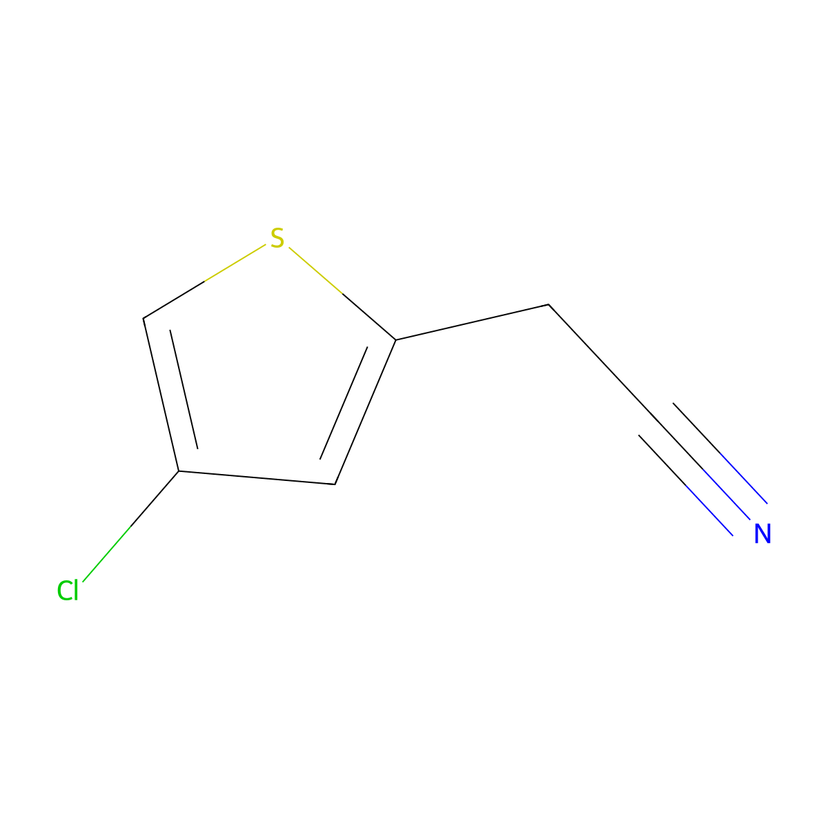 2-(4-Chlorothiophen-2-yl)acetonitrile molecular structure, CAS 2228272-65-7