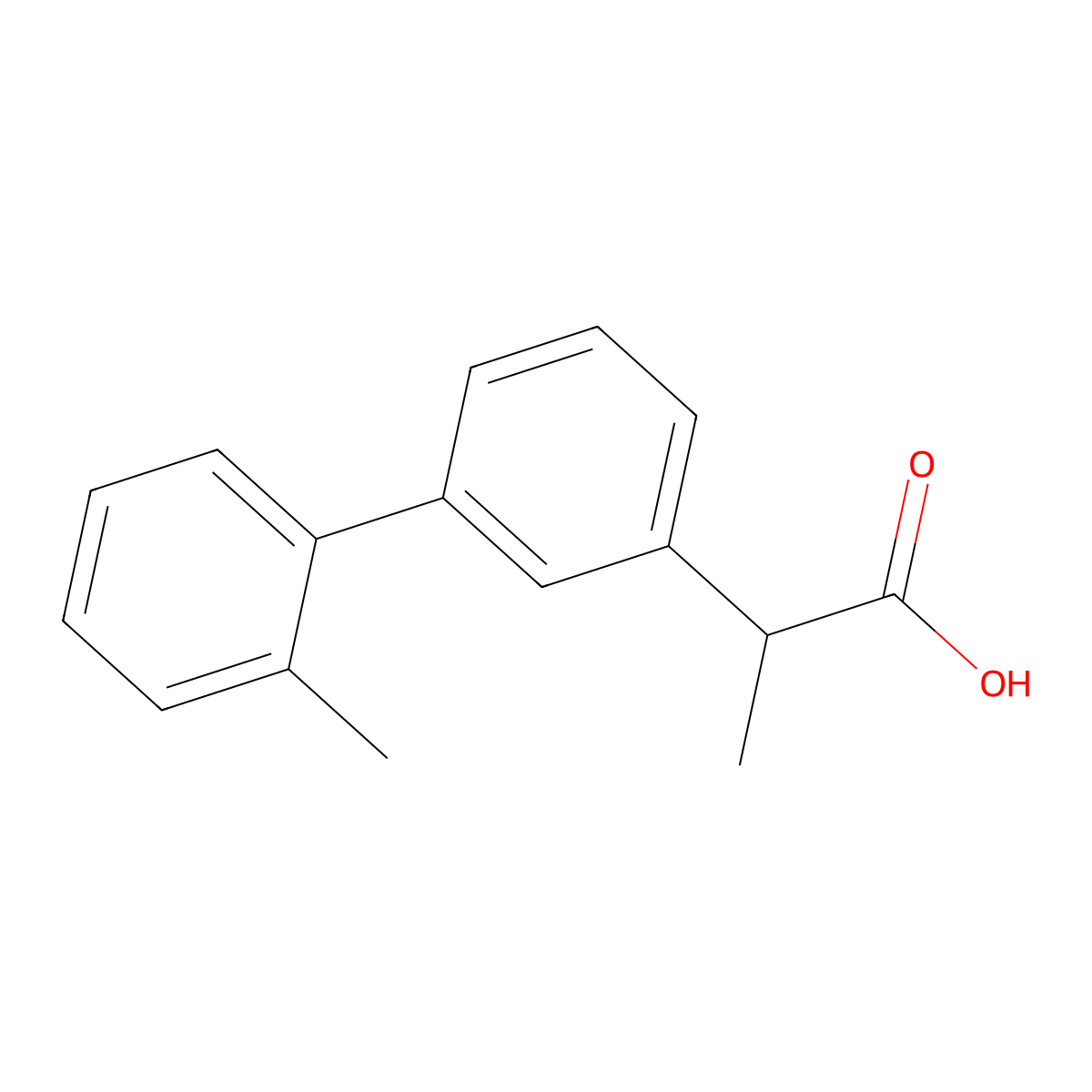 2-[3-(2-Methylphenyl)phenyl]propanoic acid molecular structure, CAS 2228282-10-6