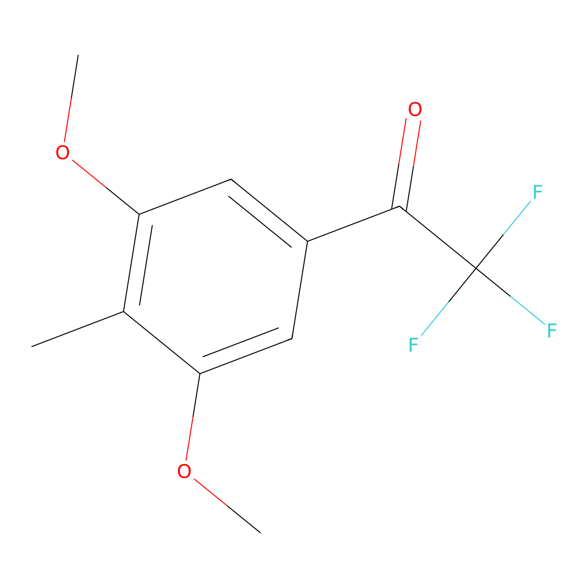 1-(3,5-Dimethoxy-4-methylphenyl)-2,2,2-trifluoroethan-1-one molecular structure, CAS 2228285-33-2