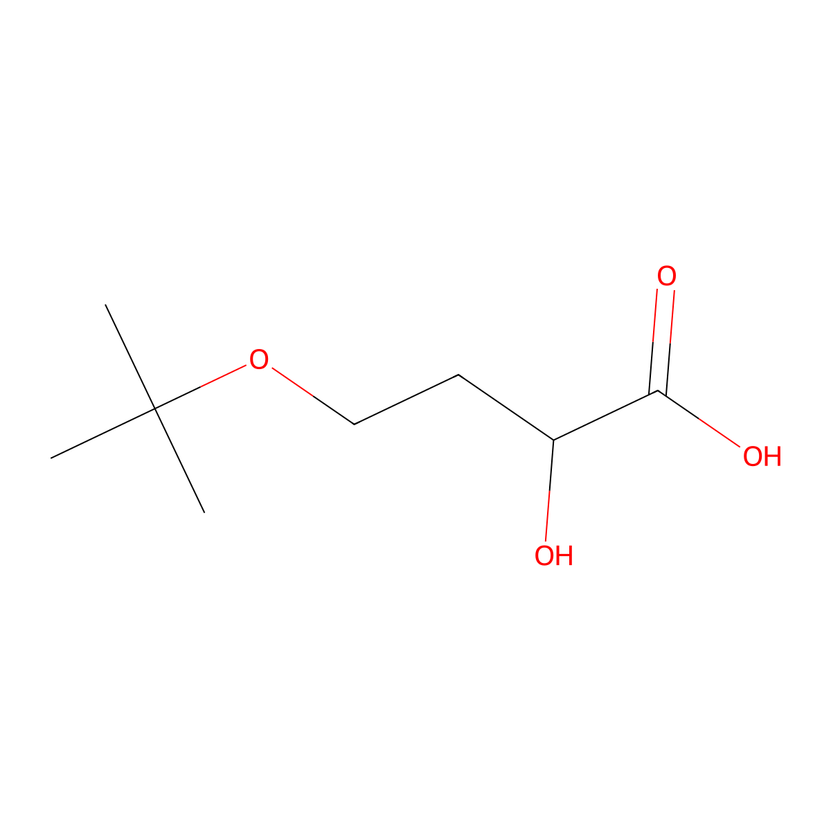 4-(Tert-butoxy)-2-hydroxybutanoic acid molecular structure, CAS 2228286-53-9