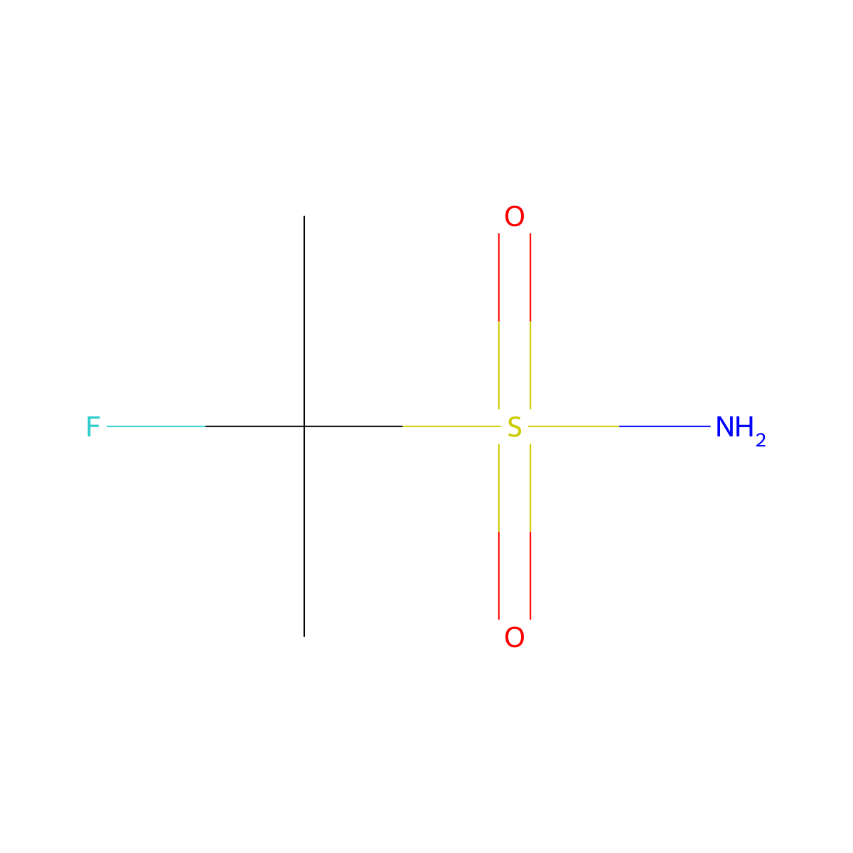 2-Fluoropropane-2-sulfonamide molecular structure, CAS 2228292-66-6