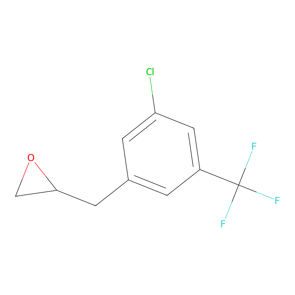 2-{[3-Chloro-5-(trifluoromethyl)phenyl]methyl}oxirane molecular structure, CAS 2228293-07-8