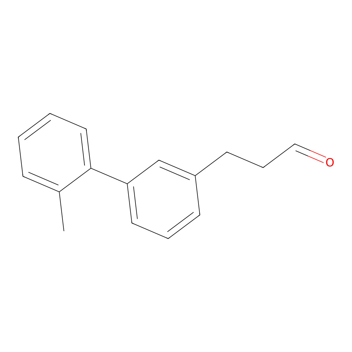3-[3-(2-Methylphenyl)phenyl]propanal molecular structure, CAS 2228296-79-3