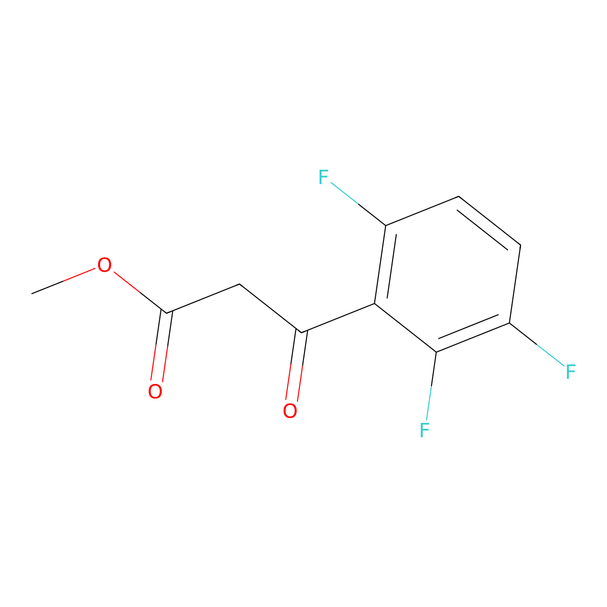 Methyl 3-oxo-3-(2,3,6-trifluorophenyl)propanoate molecular structure, CAS 2228297-17-2